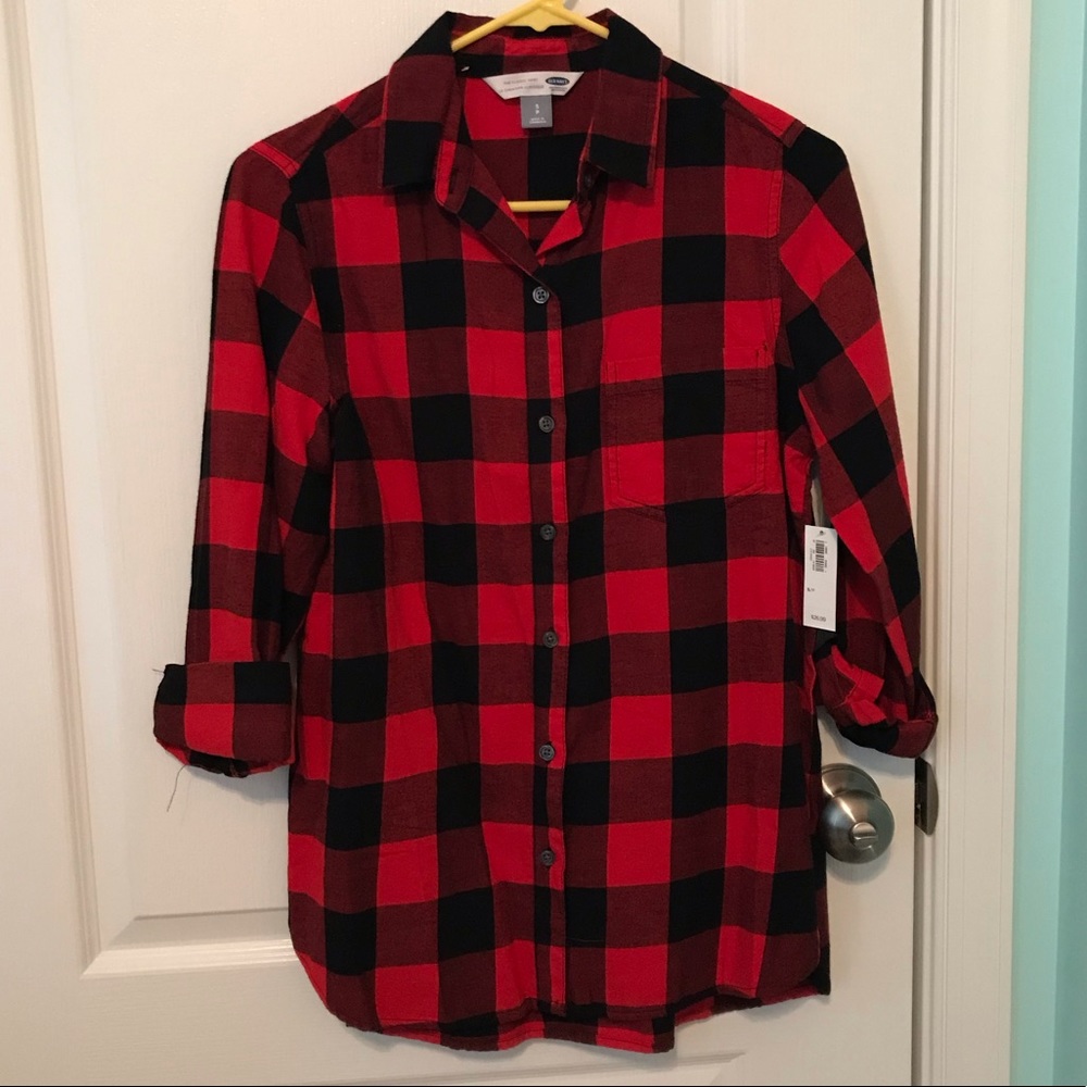 Old Navy Buffalo Plaid Button-Up Shirt